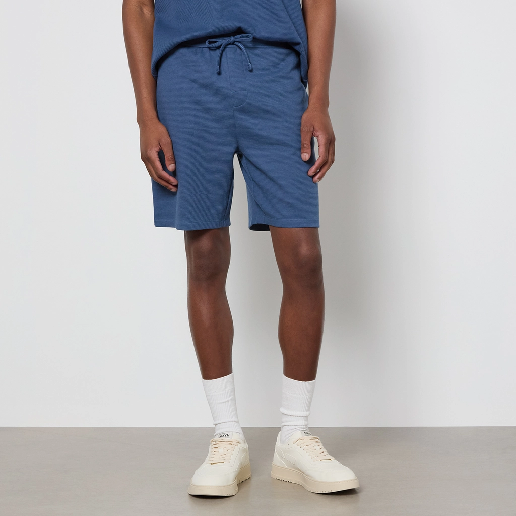 Boss Bodywear Cotton-Blend Waffle Lounge Shorts - S